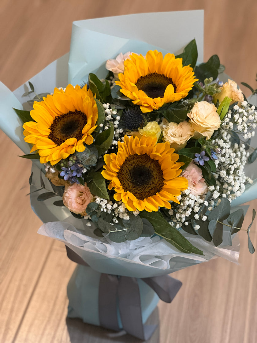 [ 晨曦之詩 ] 向日葵桔梗花束