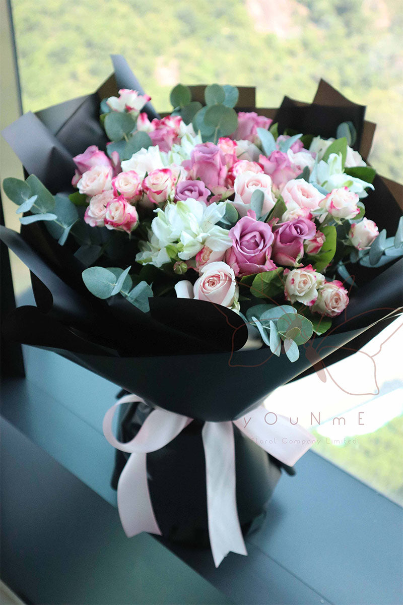 [Only Love You] 20 two-color rose bouquet