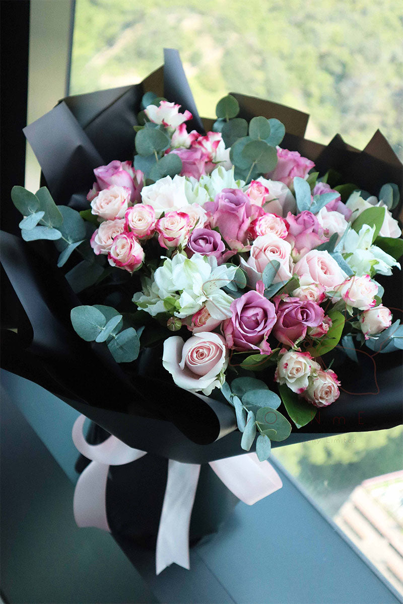 [Only Love You] 20 two-color rose bouquet