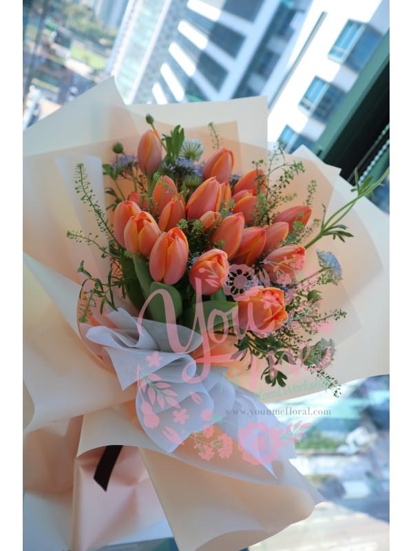 [Happy Day] bouquet of 20 Dutch tulips