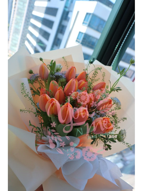 [Happy Day] bouquet of 20 Dutch tulips