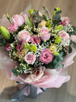 實物拍攝絕不調色仙氣粉紅百合花束You N Me Floral
