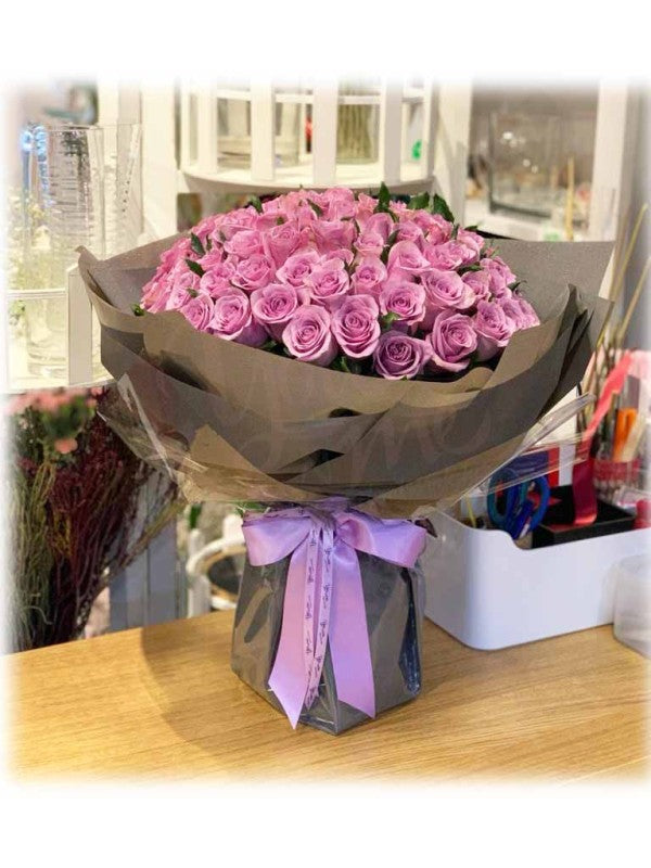 [I just want to hold you] 99 purple rose bouquets