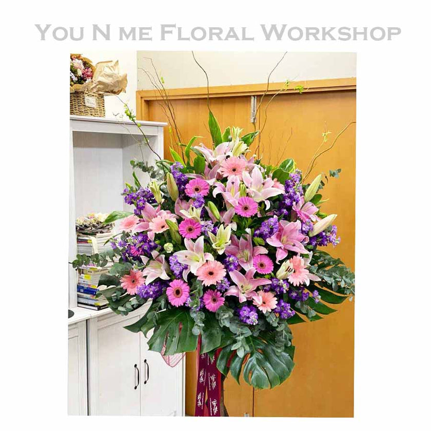[Purple Air from the East] Noble Lily Flower Basket YNM-FS-001
