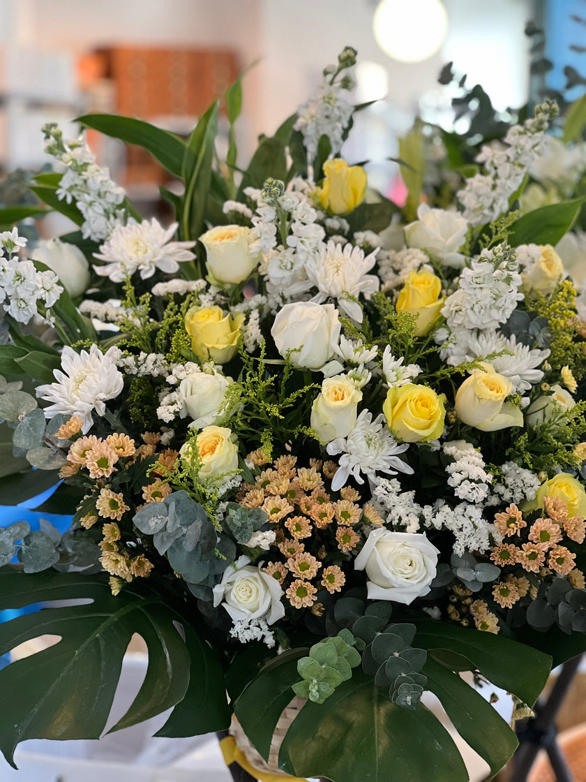 [Memories] Silk flower basket WB008