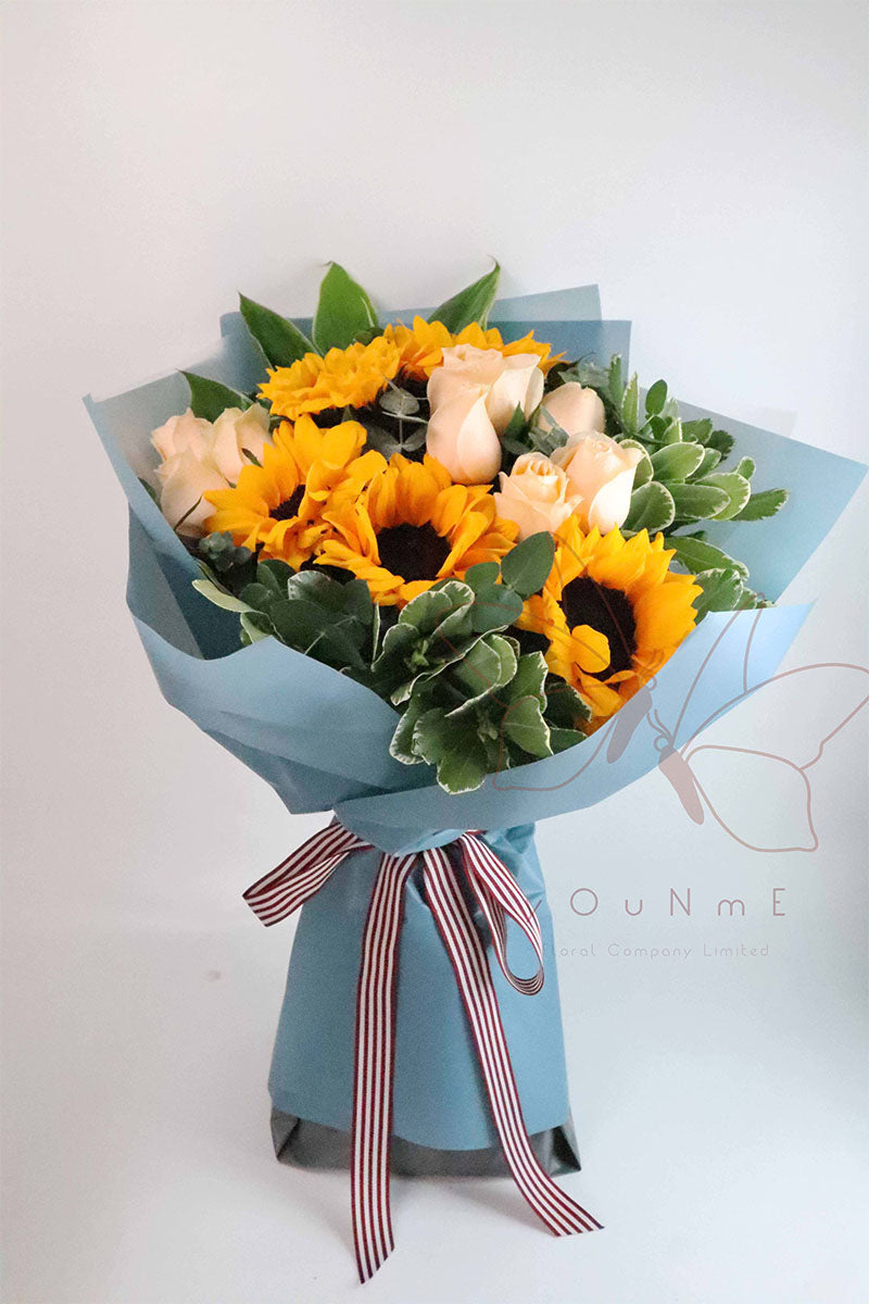 [Progress] Sunflower Graduation Bouquet