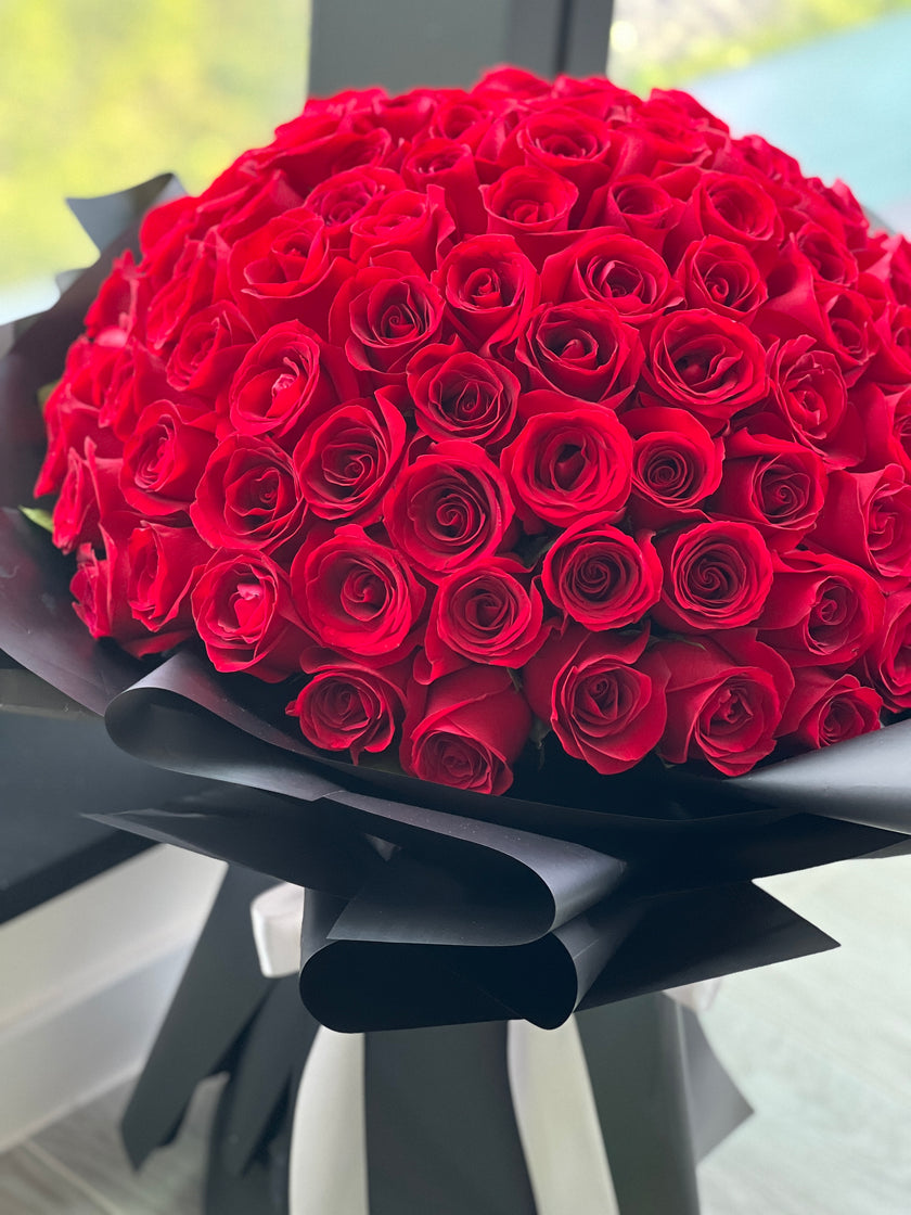 [Perfect] 99 Gorgeous Red Rose Proposal Bouquet