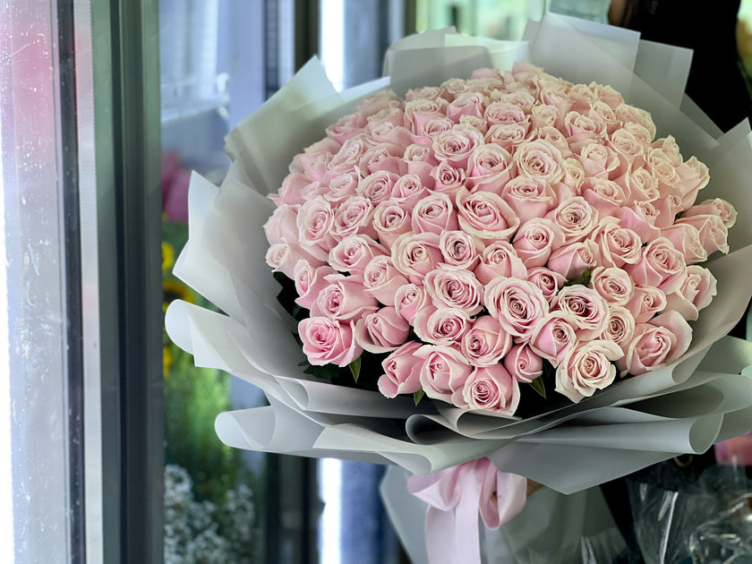 [ 愛的海洋 ] 99枝粉紅色玫瑰