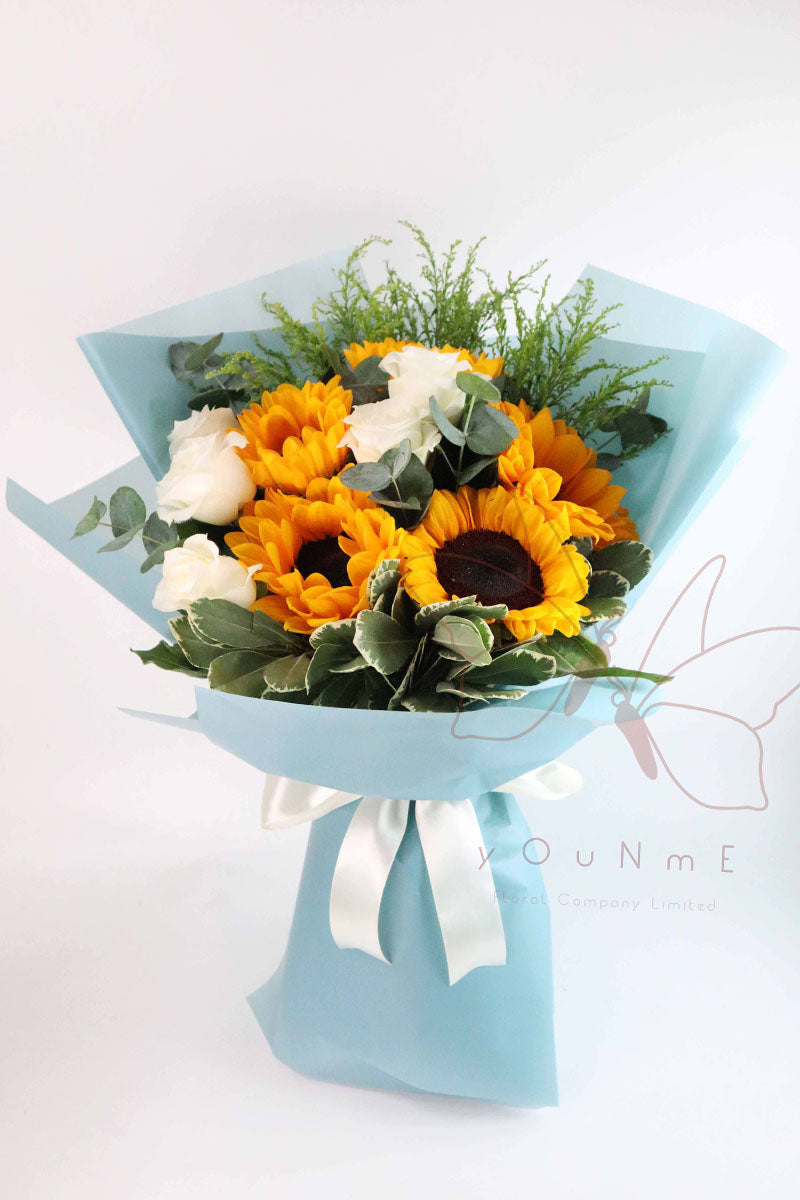 [Dream Come True] Sunflower Rose Bouquet
