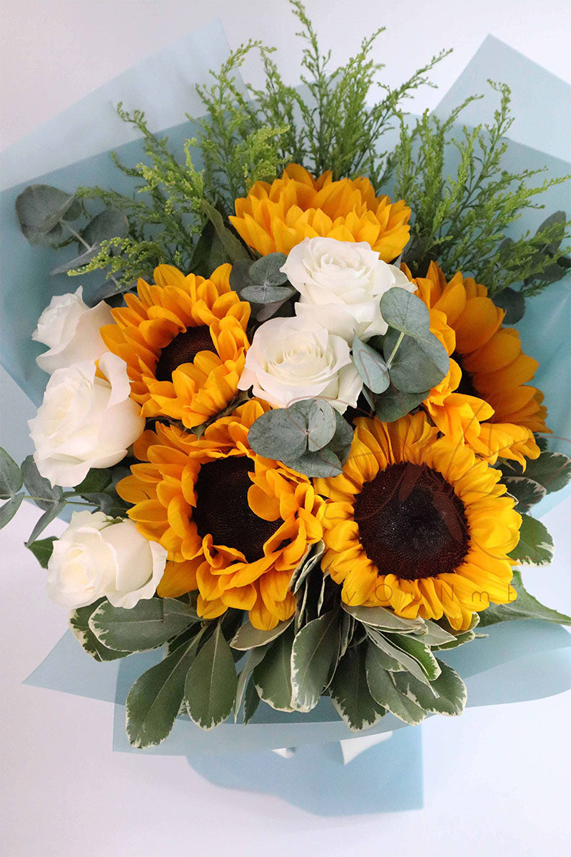 [Dream Come True] Sunflower Rose Bouquet