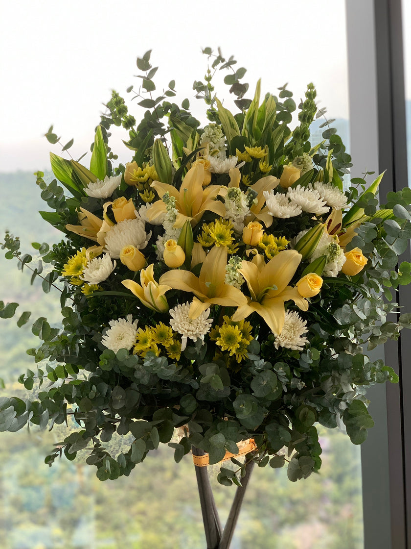 [Siyi] Silk flower basket WB006