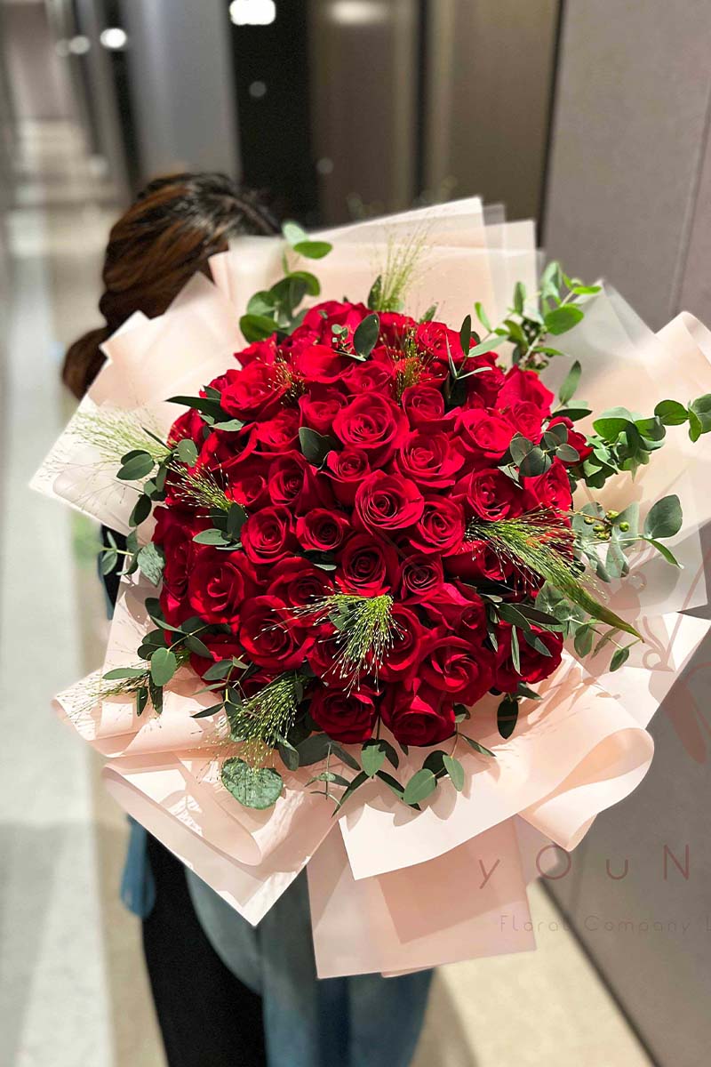 [Love] Proposal bouquet of 50 red roses