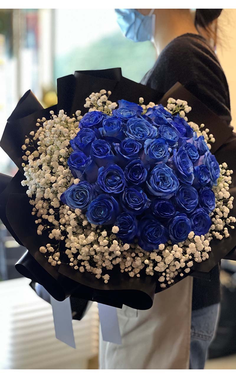 [三生三世] 33 Dutch blue rose bouquets