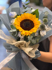 [ Sunward Promise ] Single Sunflower & Eustoma Bouquet – Sending Exclusive Positive Energy Full of Vitality and Gentleness to Your Beloved