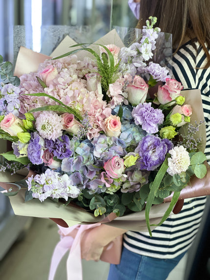 [ 田園之夢 ] 繡球花田園風花束