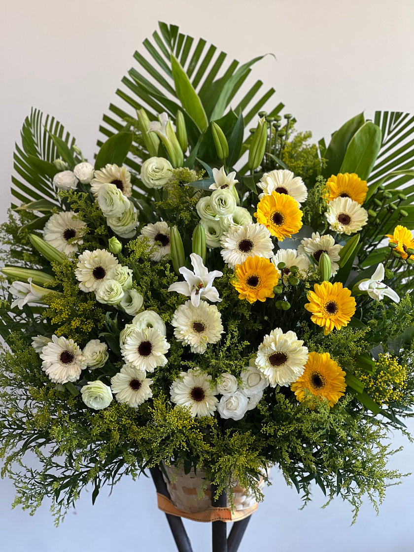 [Quiet Thoughts] Silk Flower Basket WB009