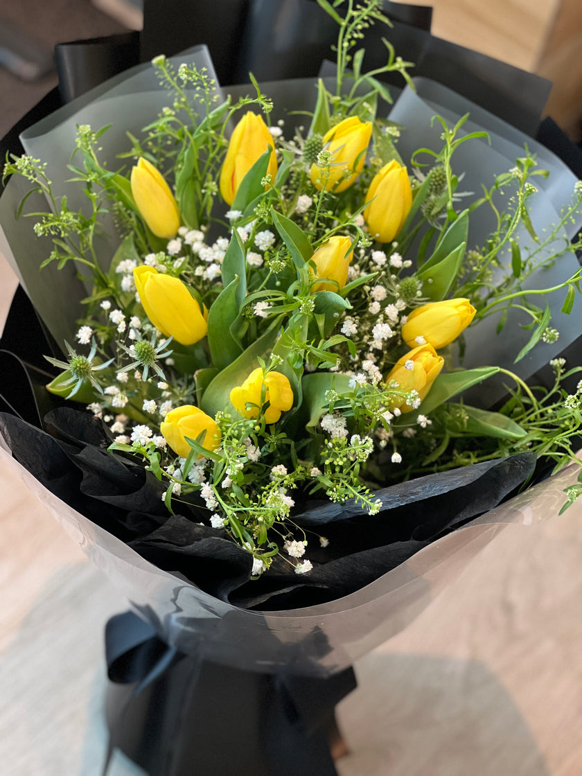 [Lemon Juice] 9 tulip bouquet