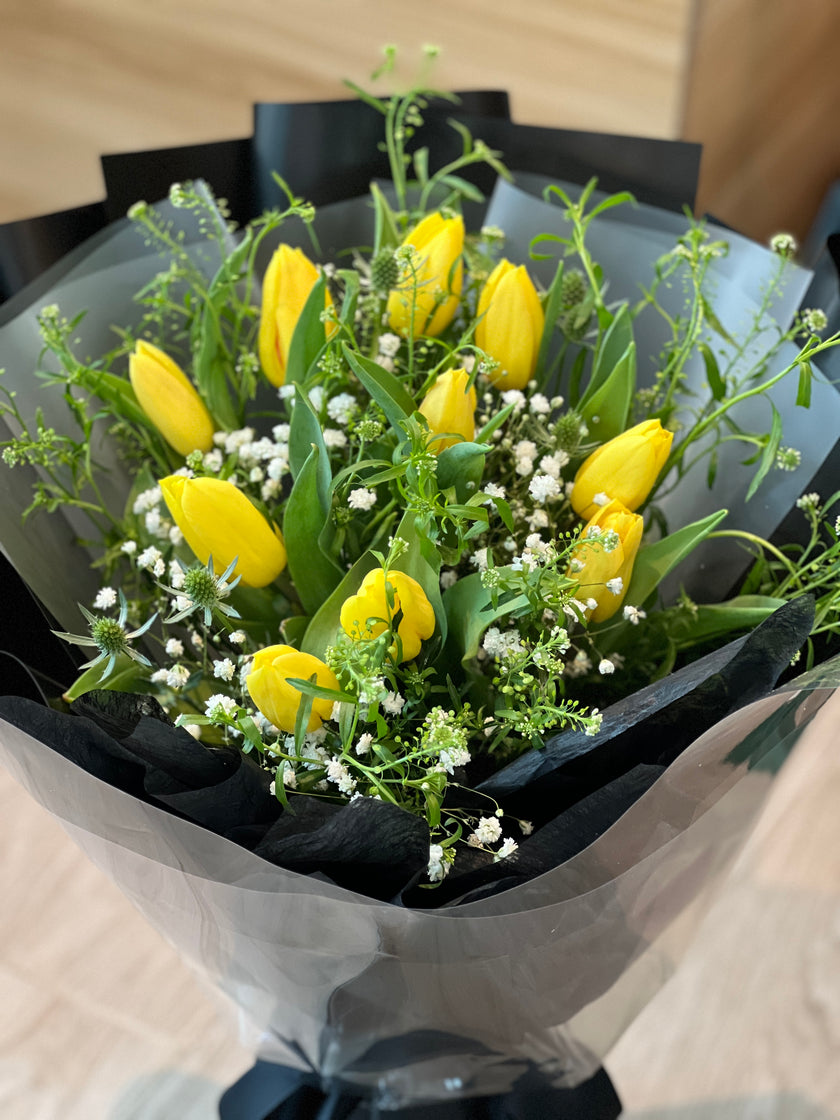 [Lemon Juice] 9 tulip bouquet