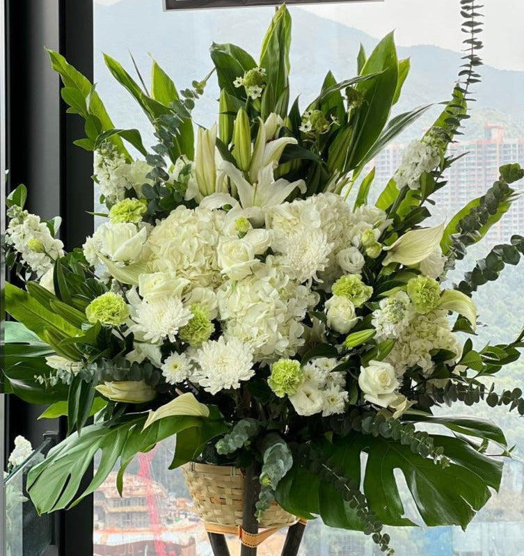 [Missing] Silk Flower Basket WB003